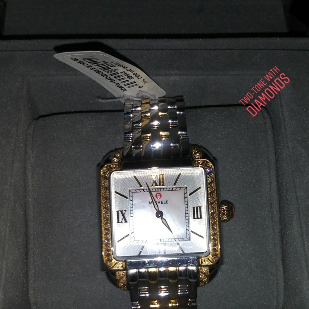 Michele Watch With Box Brand New With All The Links - Picture 1 of 14